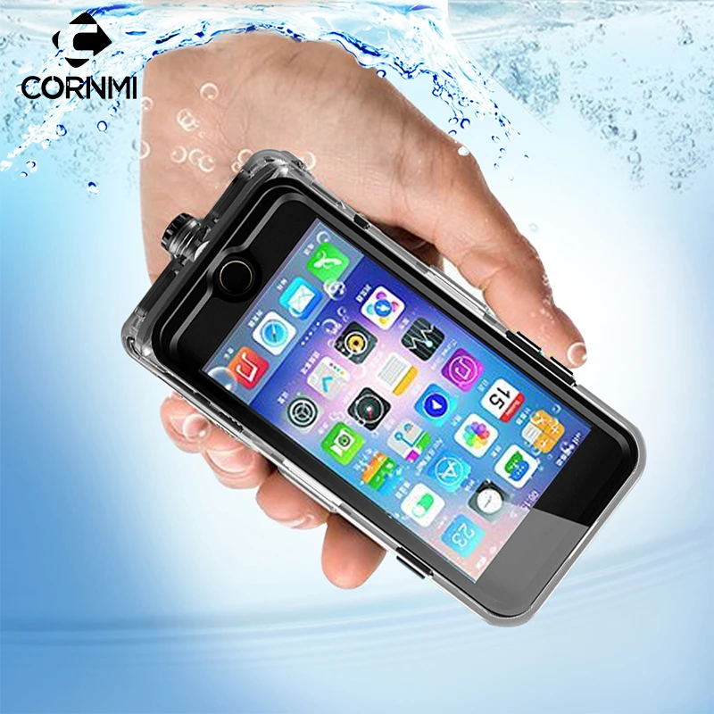

Waterproof Case For iPhone 8 Plus Cover Full Coverage 360 Degree 5.5 inch Protective Housing Holder PC+TPE+Silicone Shell CORNMI