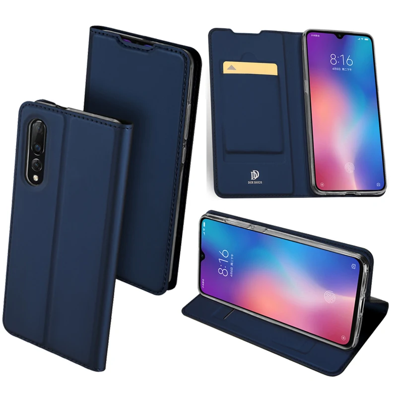 Original Dux Ducis Pu Leather Case For Xiaomi Mi 10 9 pro Coque Luxury Thin Flip Cover Wallet Phone Cases note | Мобильные телефоны