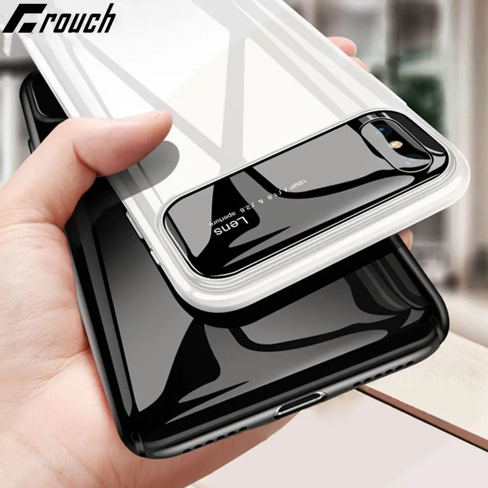 Tempered Glass Phone Case for iPhone X 10 , Protective Mobile Phone