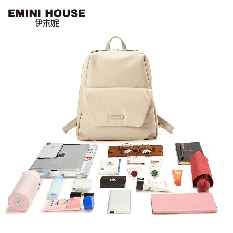 Нейлоновый рюкзак для ноутбука EMINI HOUSE женская школьная сумка модный дорожный