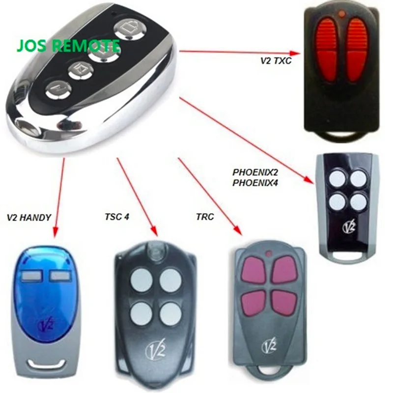 

V2 garage door remote ,V2 transmitter ,V2 radio control ,V2 rolling door remote 433MHZ