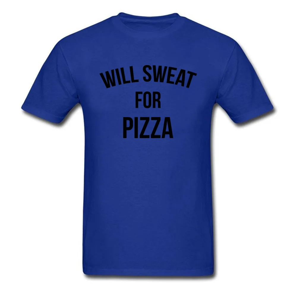 WILL SWEAT FOR PIZZA Customized Summer/Fall Pure Cotton O Neck Boy Tops & Tees Tshirts 2018 Fashion Short Sleeve Top T-shirts WILL SWEAT FOR PIZZA blue