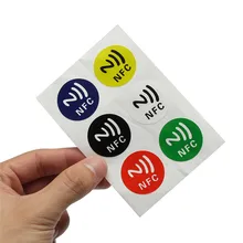 NEW 6pcs/lot NFC Tags NTAG213 Chip 888 Bytse Android Writeable Programmable Smart Tags Smart NFC Tags Stickers