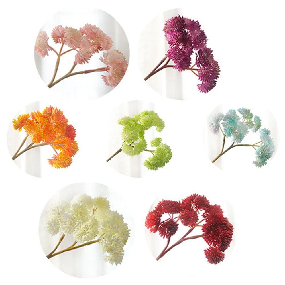 

Plastic Artificial Succulent Flowers Tree Bouquet Wedding Decor Home Party Tables Decoration Fake Potted Plants Flower