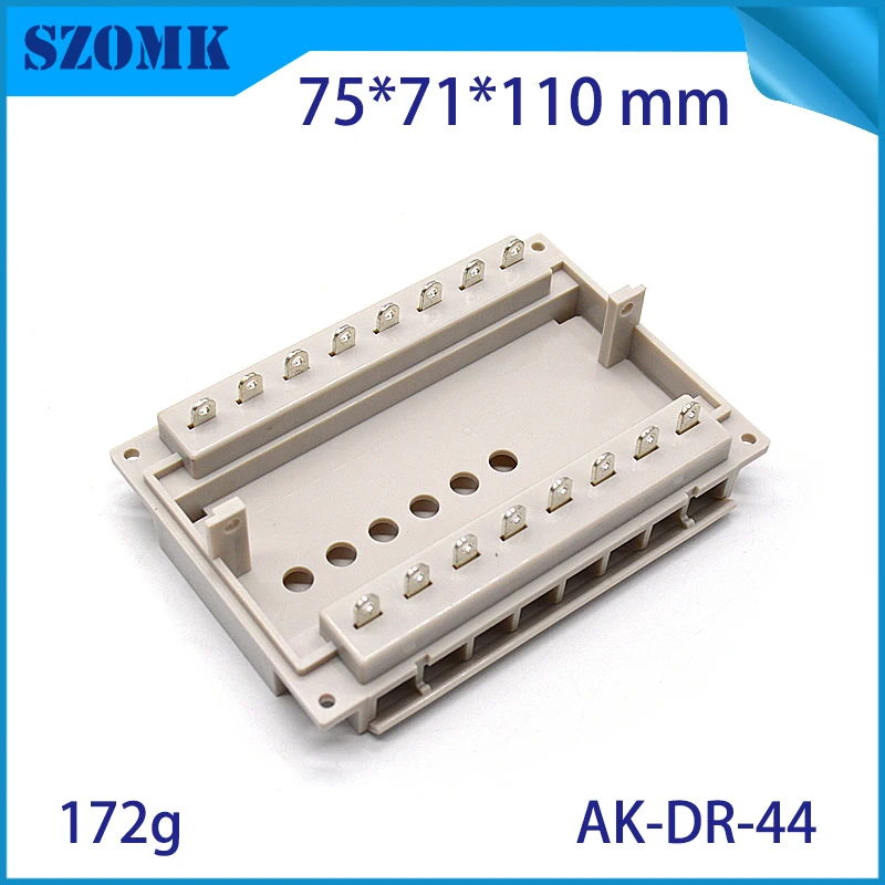 szomk plastic din rail power supply enclosure project box PLC plastic enclosure for electronics din rail junction housing (6)