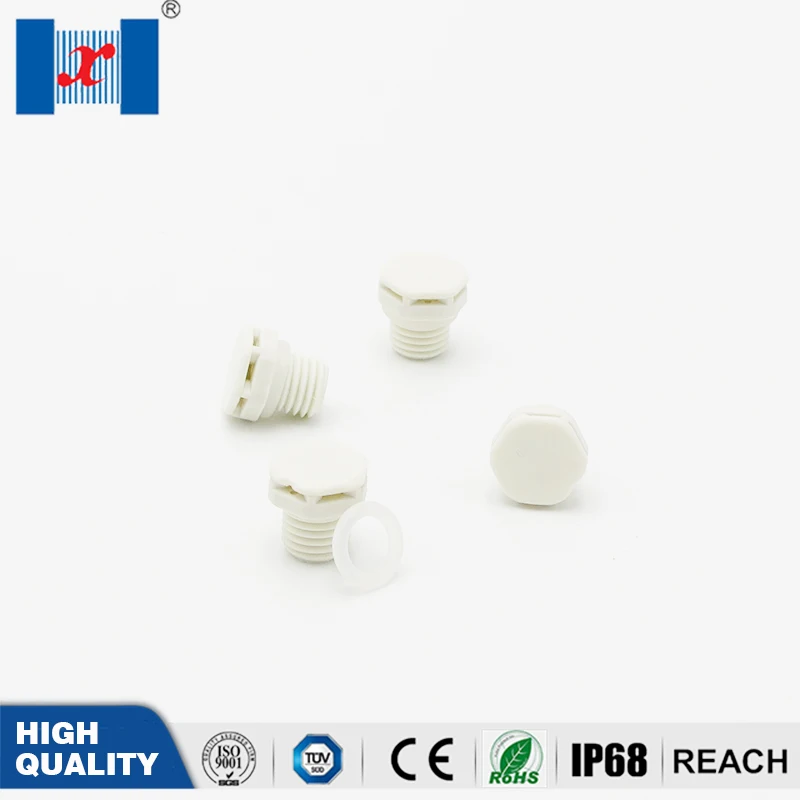 100 шт./пакет M10X1 нейлон Vent вилки Сапун вентиляционные отверстия колпачки с вентиляцией для освещения PA6 белый