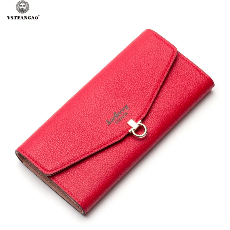 Fashion Designer PU Leather Woman Wallet Fashion Women Wallets Hasp Ladies Soft Leather Wallet ...