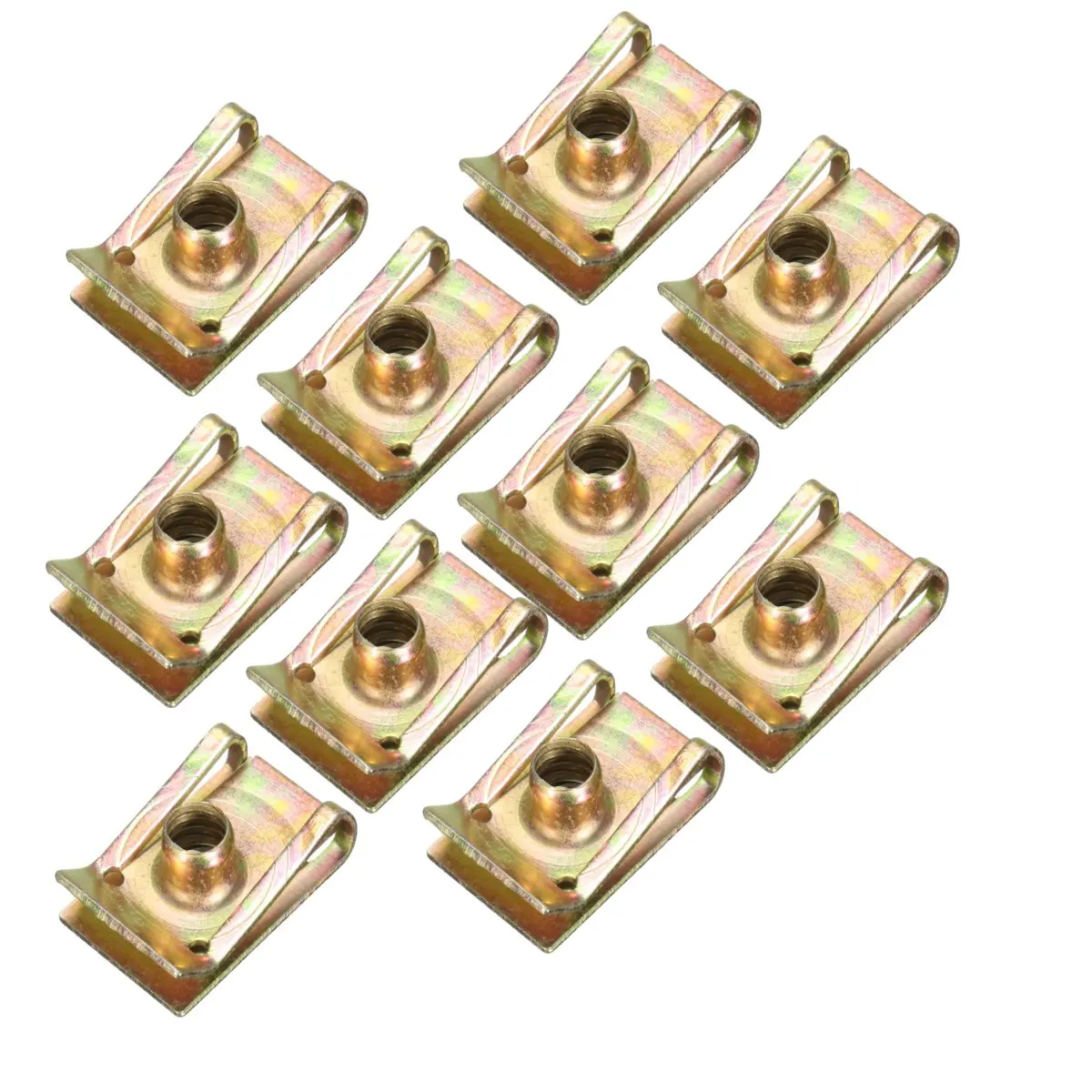 

10pcs M5 M6 M8 Auto Clips Tread Panel Spire Nut Fairing Clip Fastener Speed Zinc Mounting Clamp Universal Clips For Car Motor