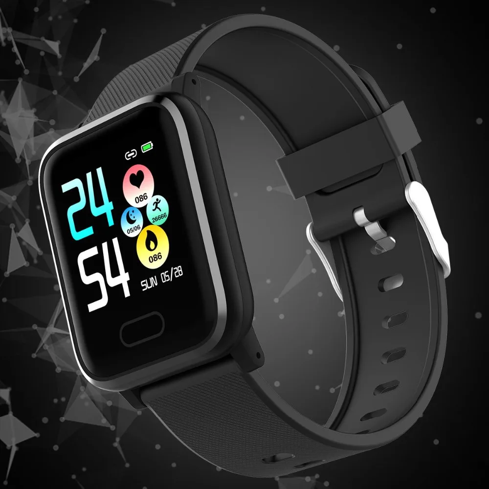 

Robotsky HI16 Smart Bracelet Band color screen heart rate Blood Pressure IP67 Waterproof Fitness Bracelet for Android IOS Watch