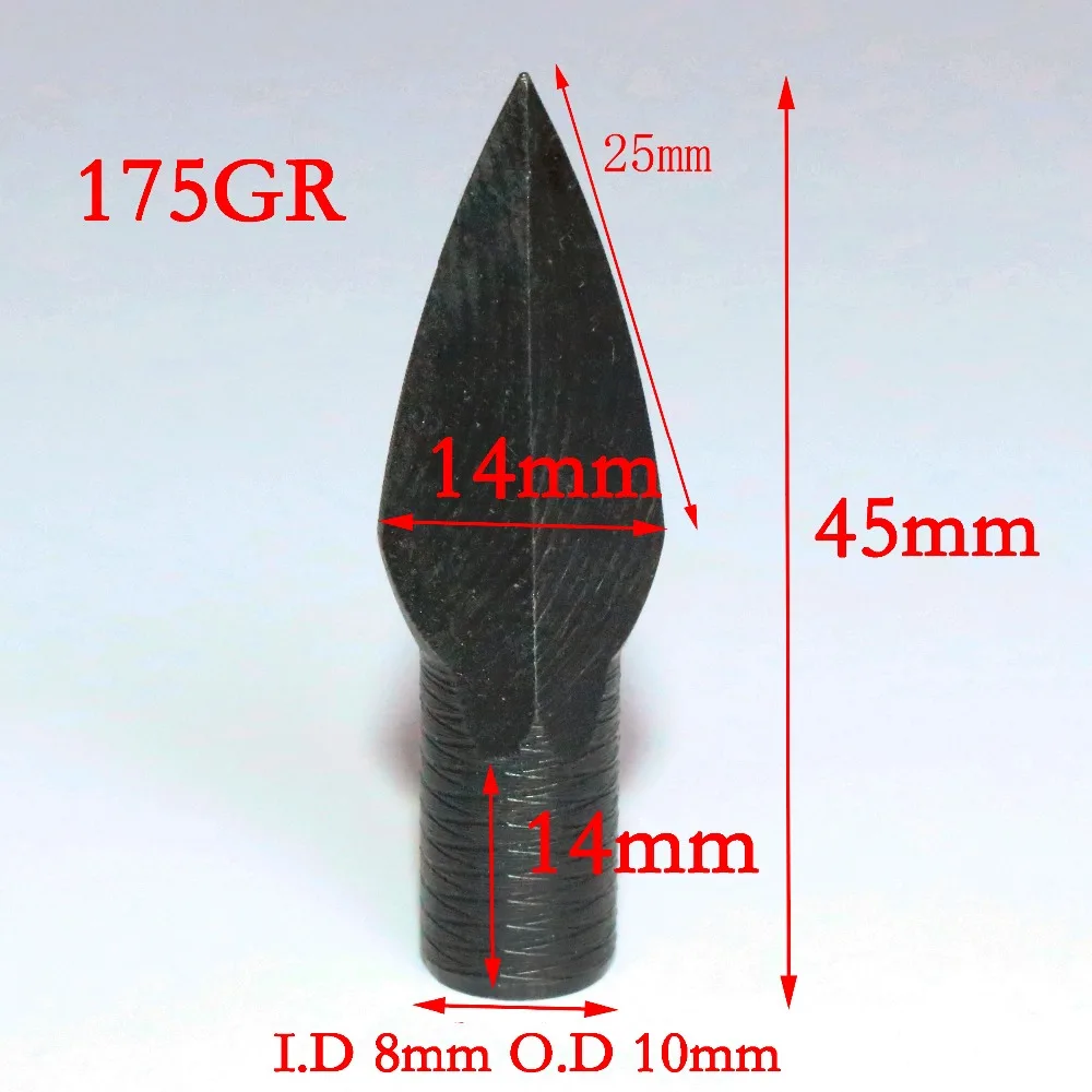 12pk черный Охота стрелки сплав Сталь традиционные Broadheads стрельба из лука стрелка
