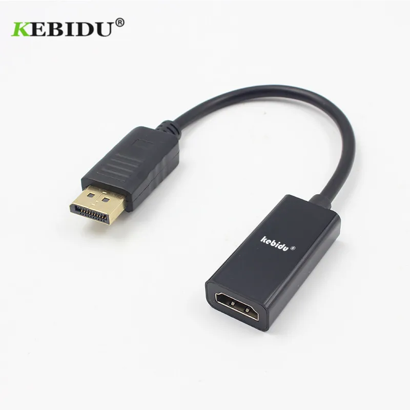 Адаптер kebidu DP к HDMI с поддержкой 1080P HDTV Кабель адаптер конвертер типа Папа мама для