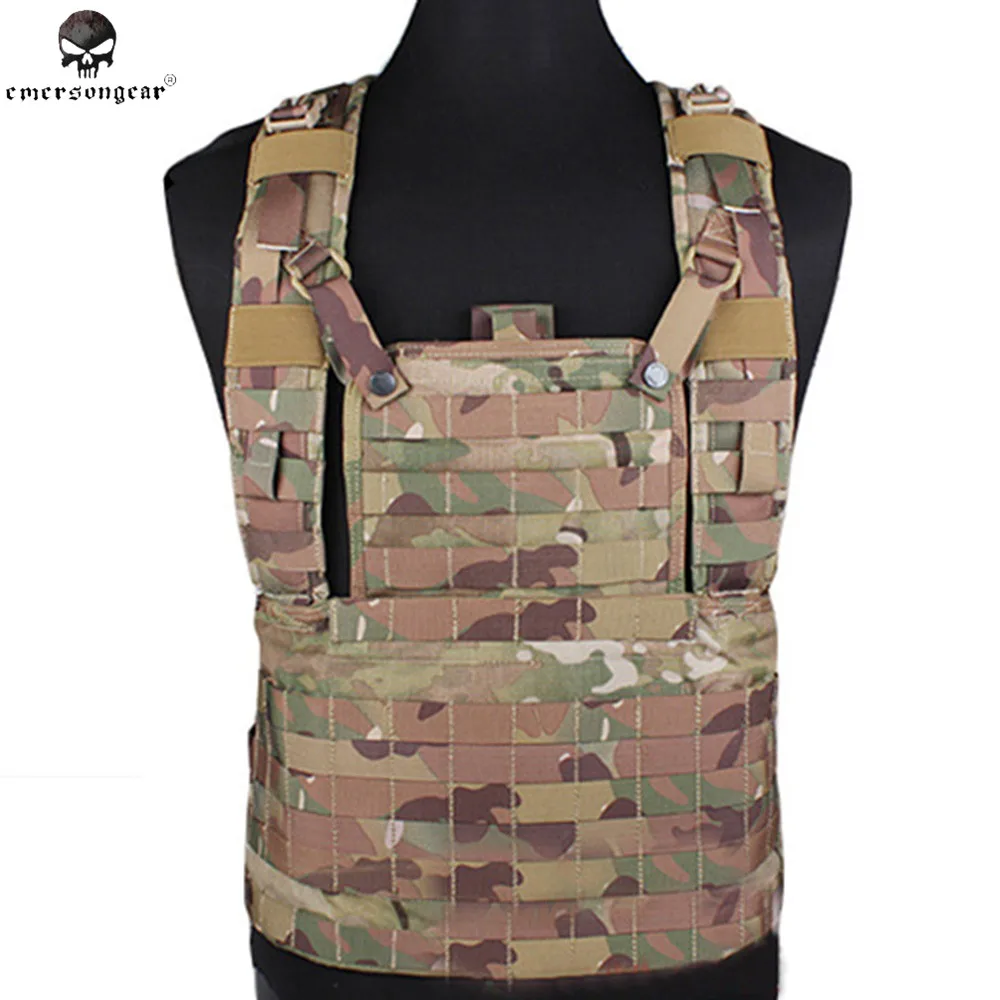 

EMERSON Men's Tactical Hunting Vest Molle Design Military Combat Chest Protecting Gear Vest Outdoor Camouflage Assault Clothes