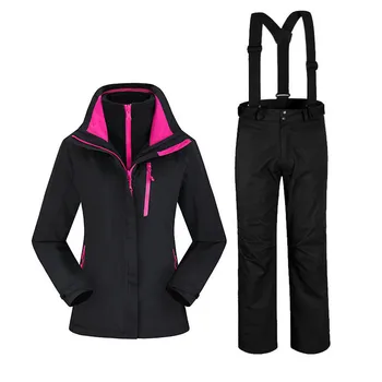 

2017 Winter Mountain Ski Suit Outdoor Thermal Waterproof Windproof Snowboard Jackets Pants For Women Skiing Female Coat
