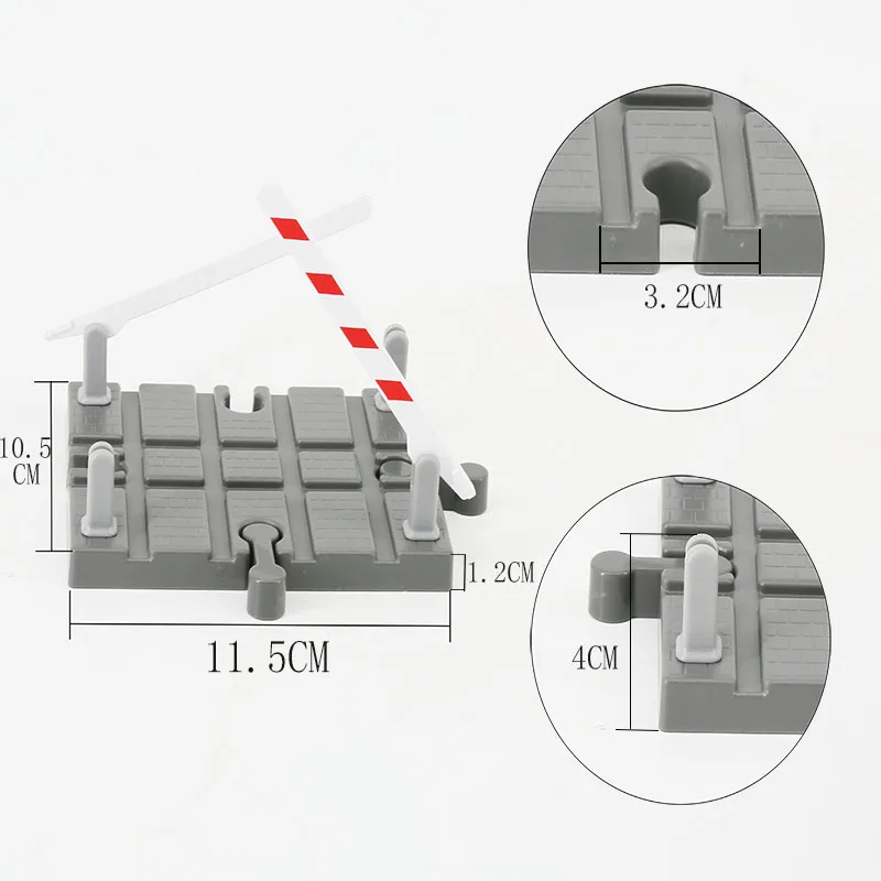 Деревянный поезд трек аксессуары Универсальный деревянный трек барьер Развивающие DIY игрушки для детей