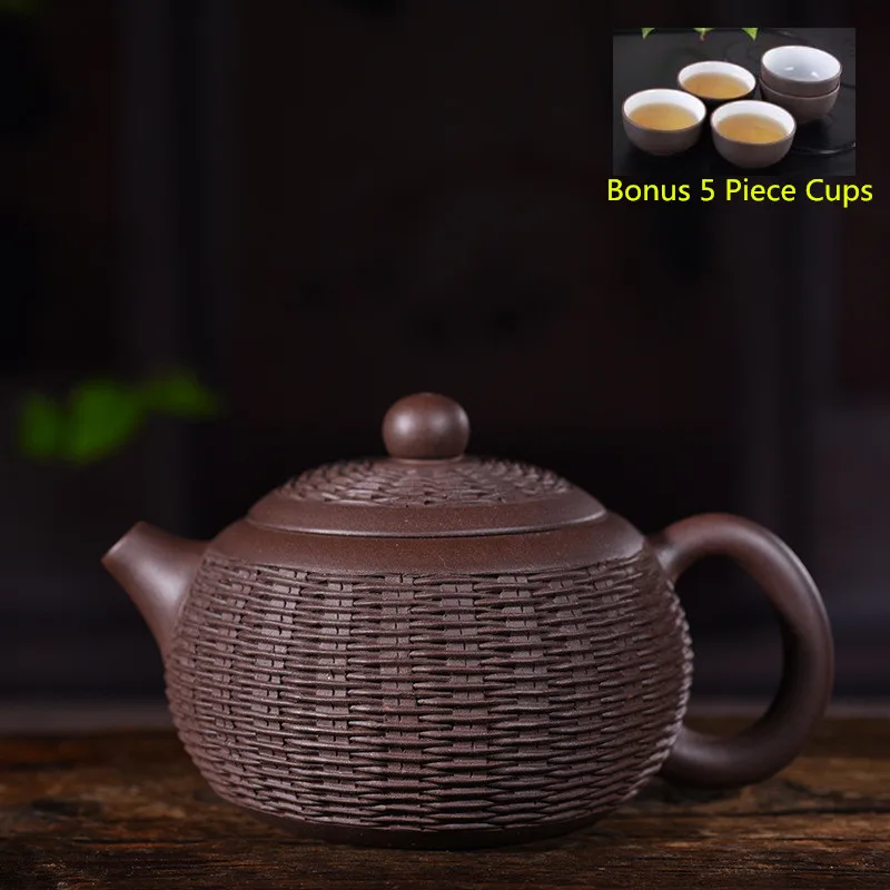 280ml Yixing Purple Clay Tea Pot Genuine Pure Handmade Famous Original