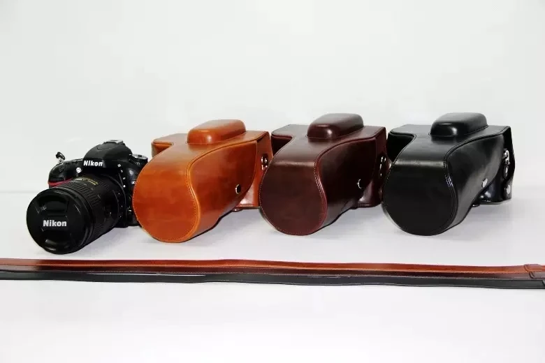 デジタル一眼レフショルダーカメラバッグビデオpuレザーケースカメラバッグケースカバー用ニコンd600のd610 18 280ミリメートルレンズ カメラバッグ Case Camera Bag Camera Bagcamera Cases Bags Covers Aliexpress