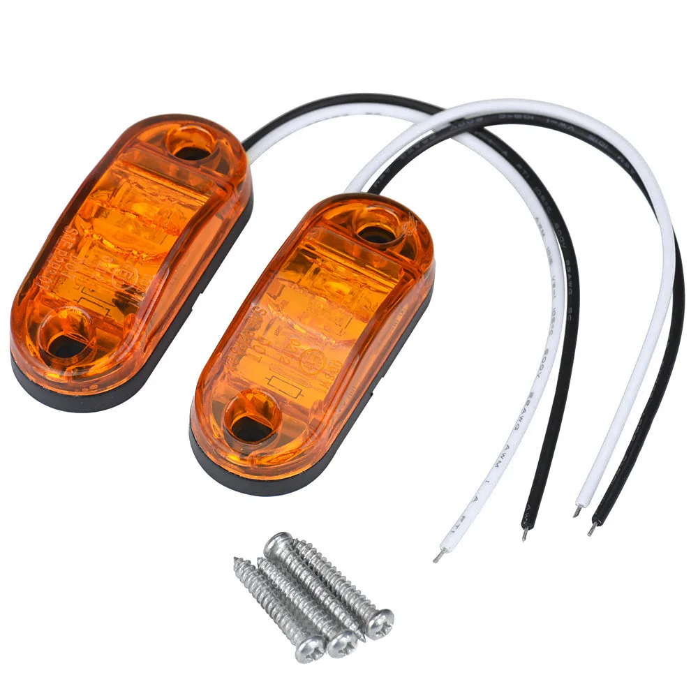 

2x12 v / 24 v Tow Truck Side Marker Light LED Submersible Lamp Led Lamp For Auto Car Accessories For Cars Trailers Trucks