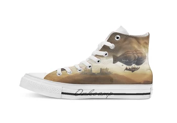 

Endless Journey Novelty Design breathable casual High Top lace-up Canvas shoes sneakers