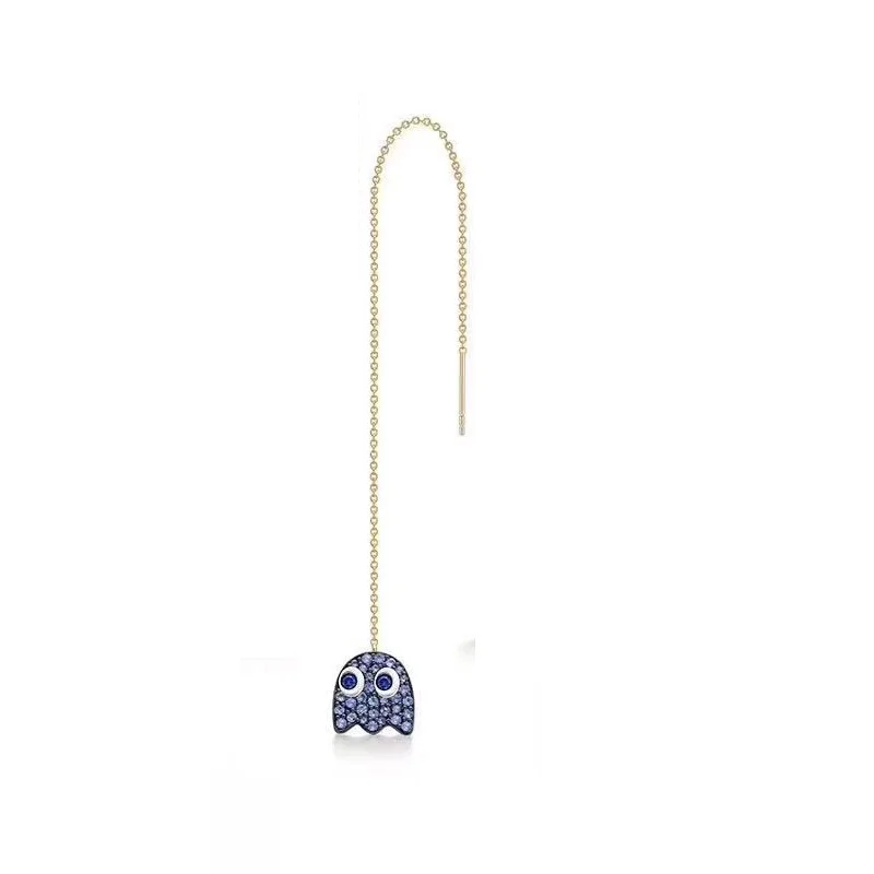 Одна штука My Children Mini Pac Man Beans серьги нитка из стерлингового серебра 925 пробы
