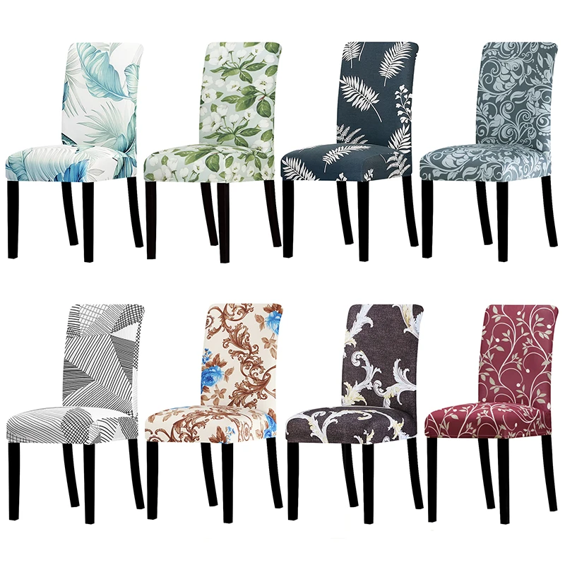 

New design printed Chair Cover Washable Removable big elastic seat Covers Slipcovers Stretch used for banquet hotel home