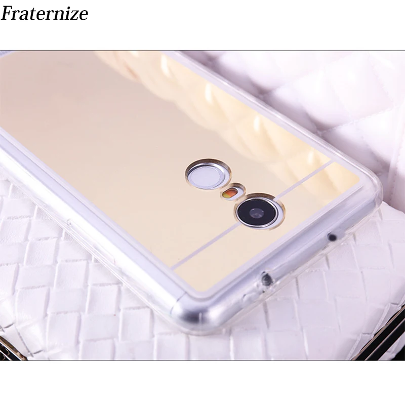 Блестящий зеркальный силиконовый чехол для Xiaomi Redmi Note 4 Global 4X 5A прозрачный из ТПУ 3S