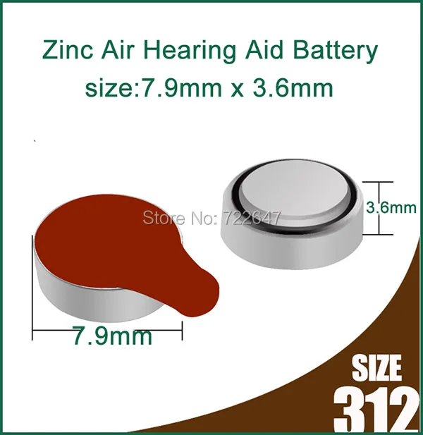 60 x Rayovac дополнительные батареи слухового аппарата 312 A312 P312 PR41 UK цинковая батарея с воздушными кнопками 1,45 в для ITC HSE усилители слуховых аппаратов