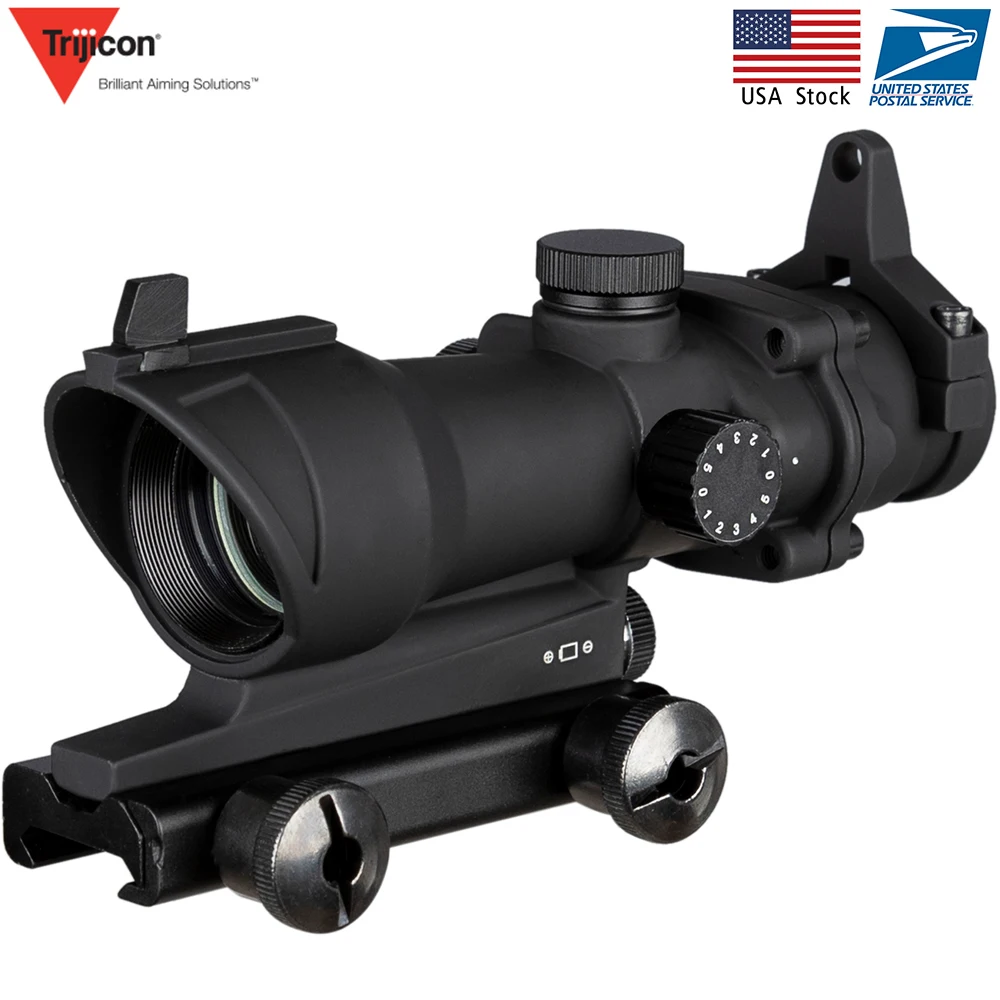 

Acog 1x32 Green And With Red Dot Sight Tactical Shooting /hunting Scope Riflescope Hunting