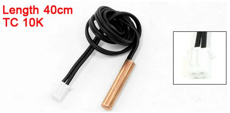 

Replacing Cylinder Shape Copper Head Air Conditioner Temperature Sensor TC 10K 10pcs