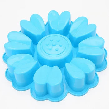 

Heart Shaped Cupcake Jelly Pudding Cookie Muffin Soap Mould Cake Mold Silicone Christmas DIY Fondant Baking Mould K217
