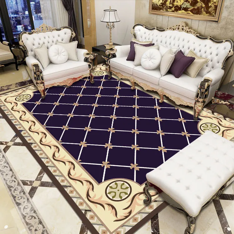 Custom Rectangle Home Carpet Modern luxury bedroom coffee ...