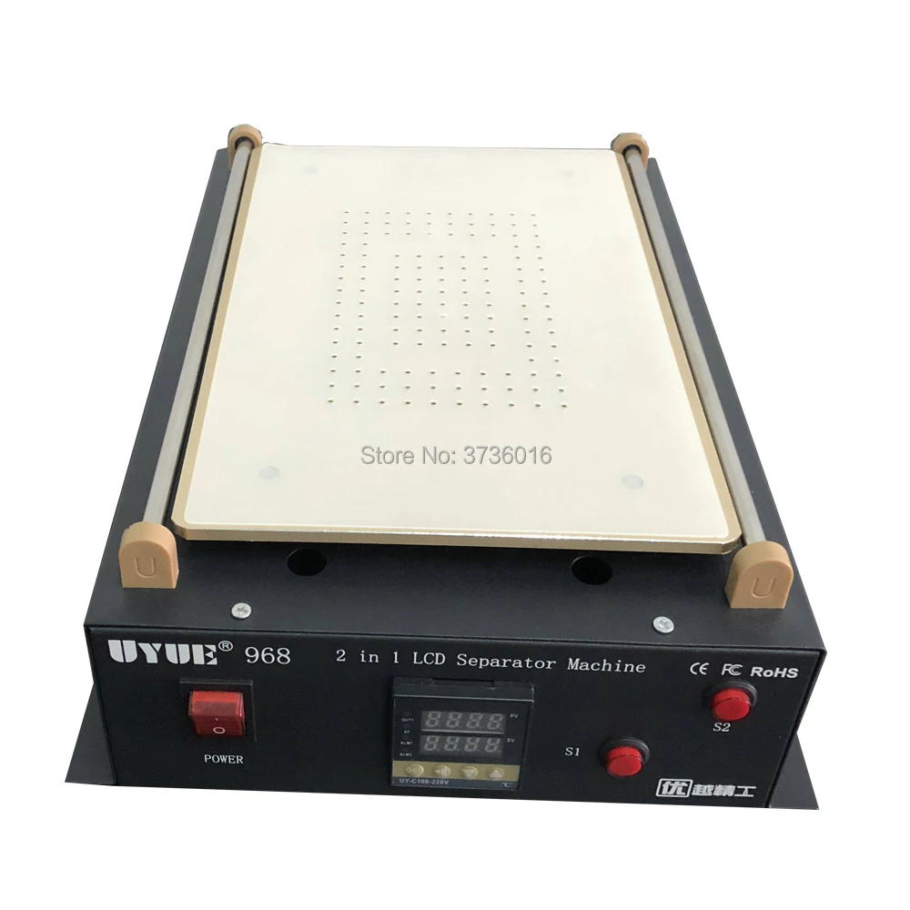 

220v 110v UYUE 14inch lcd separator build in pump Manual wire lcd separator for mobile phone for tablet lcd repair use