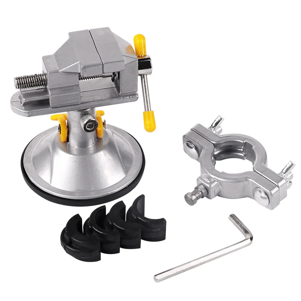 

Quick Positioning Flat Table Vise Adjustable Jaw Alloy 360 Degree Rotating Universal Screw Tool Toggle Clamp Workbench Fixture