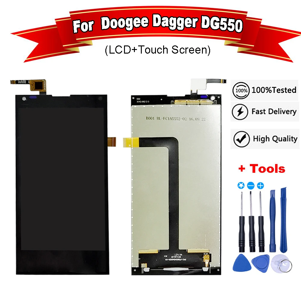 

For Doogee DG550 LCD Display+Touch Screen Digitizer Assembly New for dg550 LCD Digitizer +FREE Tools