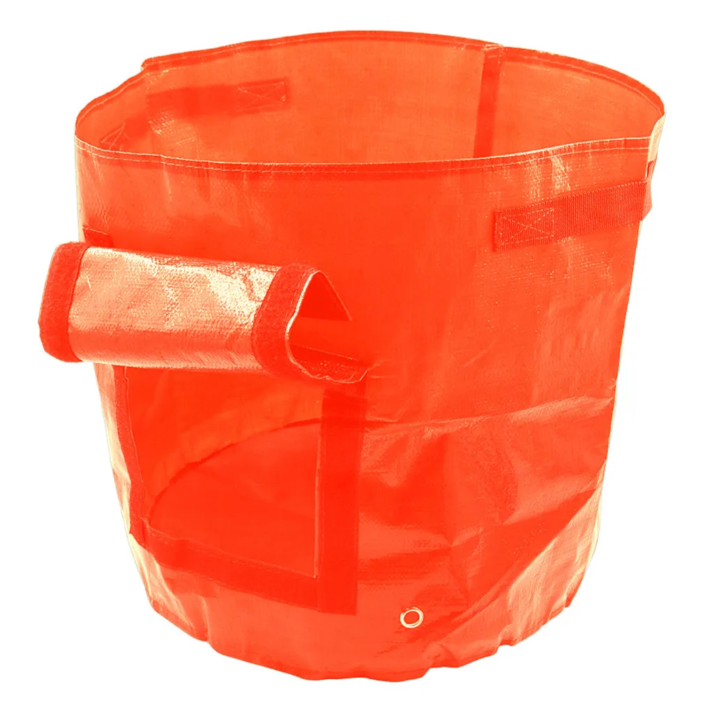 Домашняя морковь садовая сумка плантатор для выращивания картофеля «сделай сам» из полиэтиленовой ткани томатный контейнер для посадки сумки утолщенный садовый горшок растение тройник цвет - Цвет: Orange 30x35CM