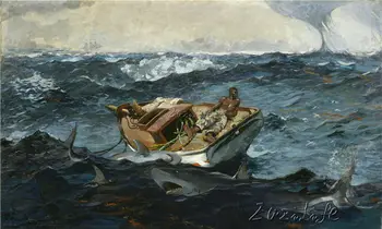 

Canvas Print Ship Naval Battle Oil Painting Art Picture Printed on Canvas 3