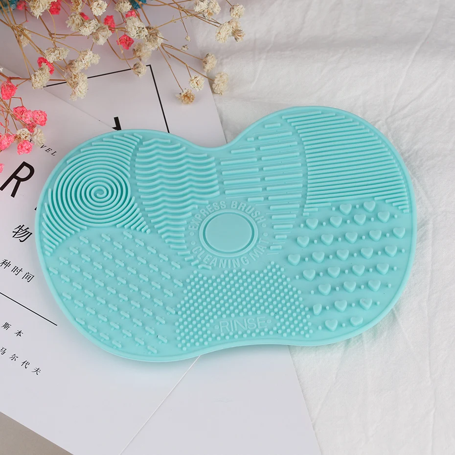 High Quality Silicone Cosmetic Brush Cleaner Gel Makeup Tools' Mat Foundation Makeup Brush Cleaning Pad Scrubber Board (3)