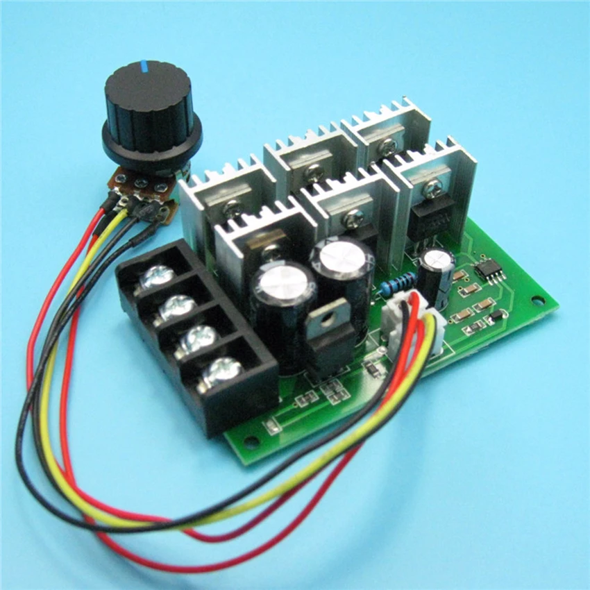 

PWM DC Motor Governor Speed Controller 12v 24v 36v 48v High Power 40A 15KHZ Brushed Motor Regulator With Switch 9V-60V 35A