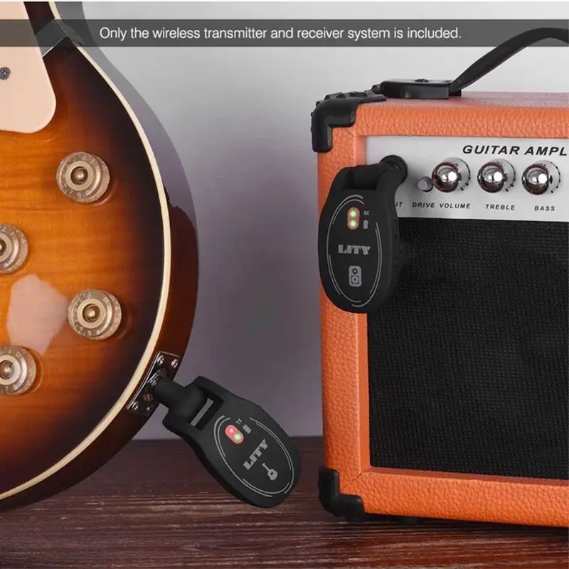 Гитара Беспроводной Передающий приемный передающий складное устройство приемопередатчик инструмента акустическая бас-гитара звукосниматель USB Перезаряжаемый