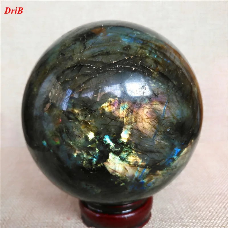 

Narural labradorite quartz Crystal Ball
