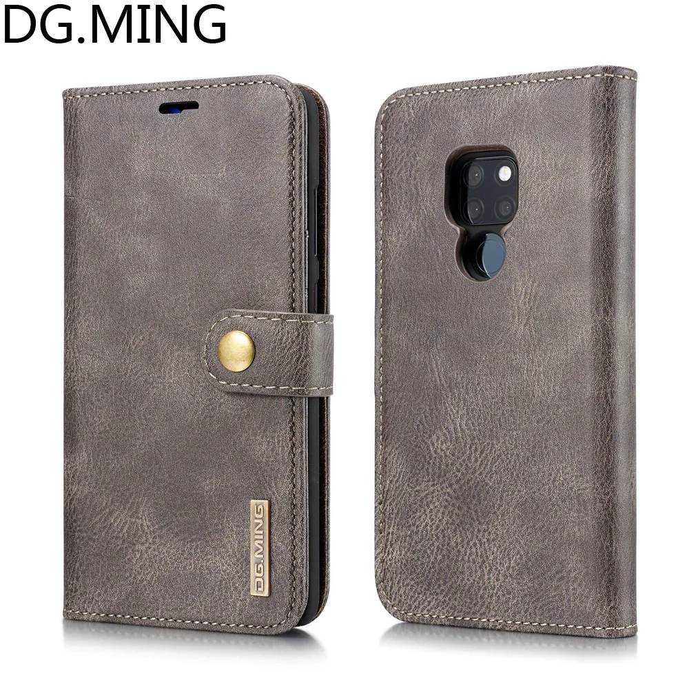 

DG.MING Retro Phone Bags Cover for Huawei Mate 20 Pro Case Mate 20 Lite PU Leather Cases Card Pocket Magnetic Hard PC Back Cover