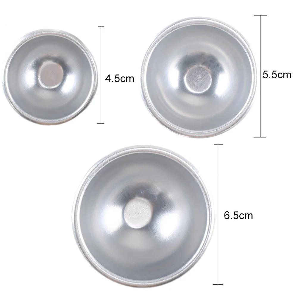

6Pcs DIY Bath Bomb Mold Sphere Round Ball Molds Tool Supplies MDJ998