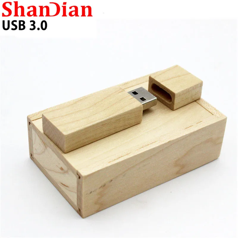 SHANDIAN ремешок деревянный флеш накопитель USB 3 0 красного дерева Флешка 4 ГБ 8 16 32