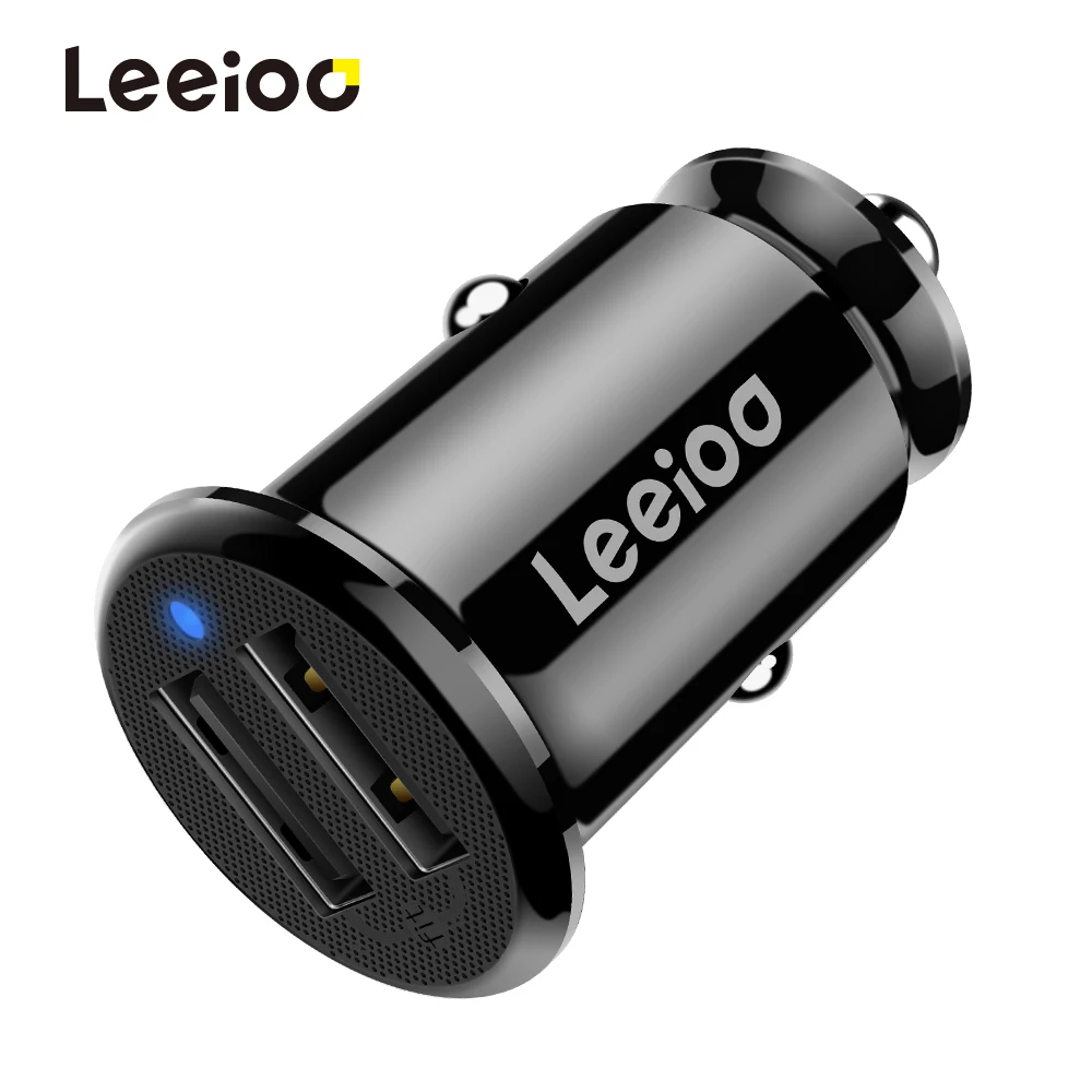 LEEIOO автомобильное зарядное устройство универсальное 2 порта USB Автомобильное для