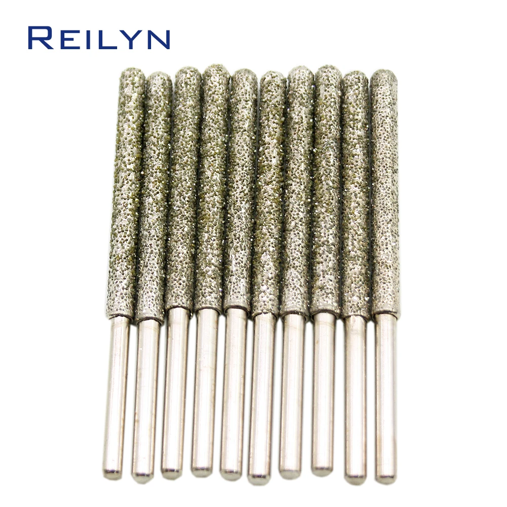 coarse emery grinding burr grit #30/60 grinding bits shank 4mm ultra-long 6mm/7mm diamond abrasive bits peeling trimming bits