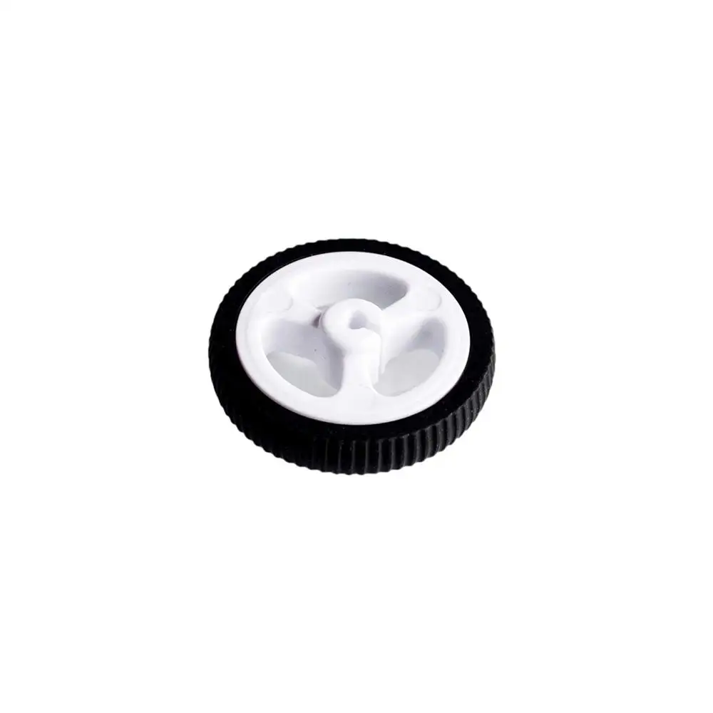 thumbnail image 2 of 10pcs K346 Rubber Wheels 43x19x3mm D-Hole For N20 Motor - Robot Car DIY Toy Parts 2 of 13
