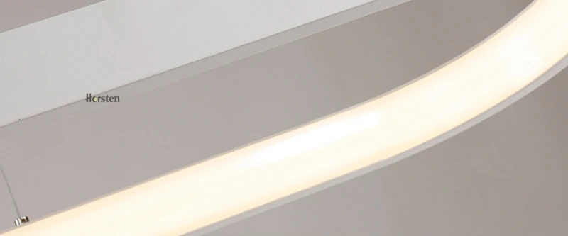 Modern Minimalism Oval Ring LED Pendant Lights Aluminum Acrylic Suspension Hanging Lamps For Dining Room Restaurant Office (20)