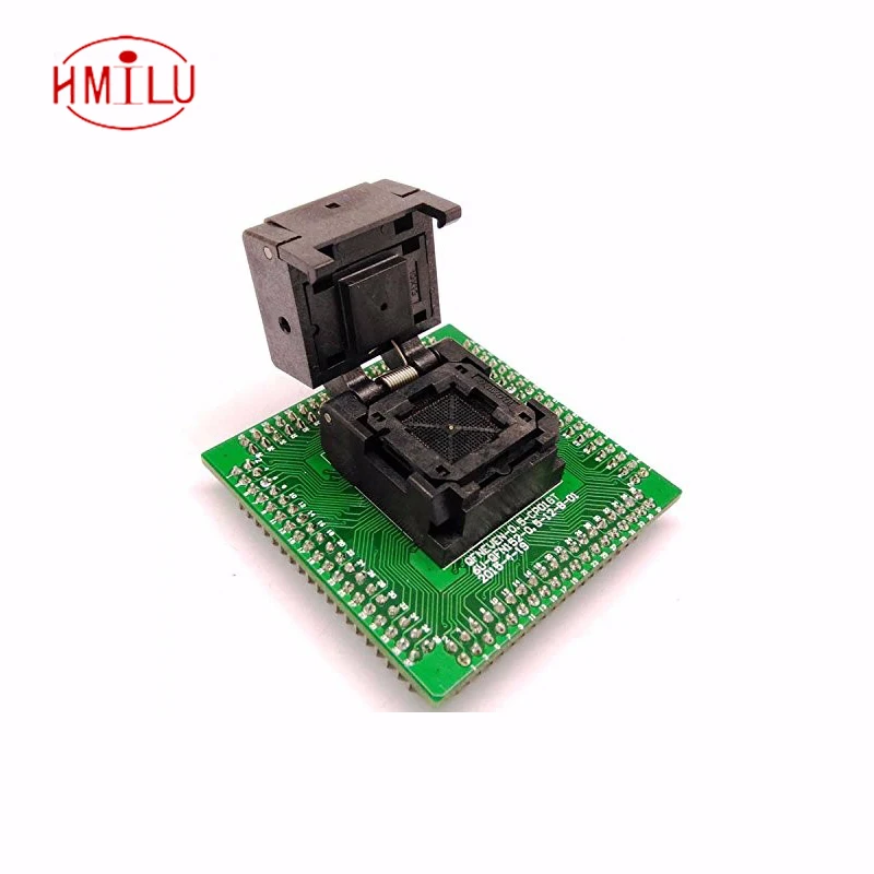 

QFN52 MLF52 WLCSP52 Burn in IC Test Socket With Clamshell NP506-052-052-G Adapter Pitch 0.4mm Chip Size 7*7 Programming Socket