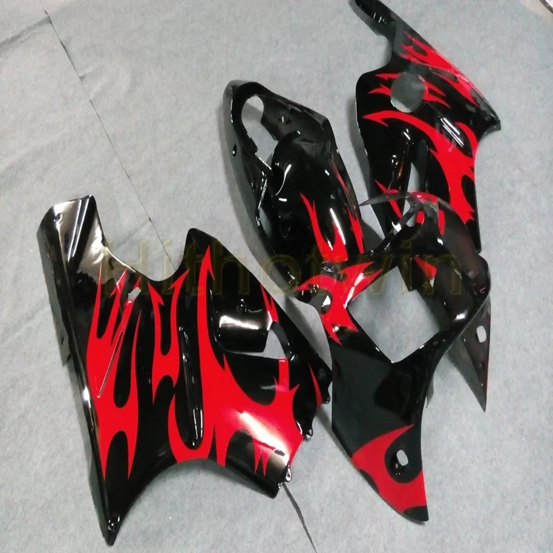 Custom motorcycle article for ZX-12R 00-01 fairings 2000 2001 ZX12R+bolts+Injection mold red flames | Автомобили и мотоциклы