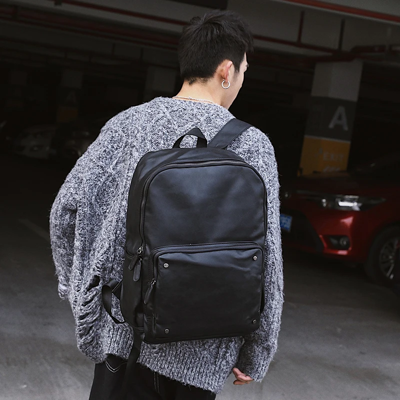 

Tidog Korean version of the new leather shoulder backpack