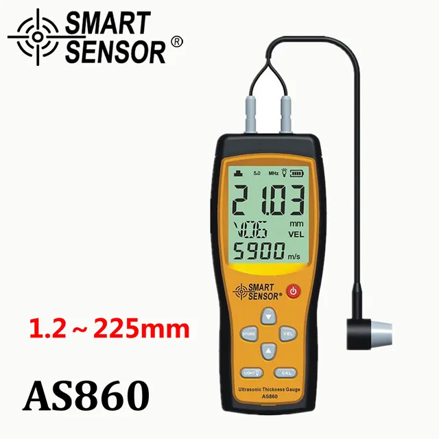 ultrasonic thickness gauge digital sheet metal measuring range 1 0 steel sheet metal gauge